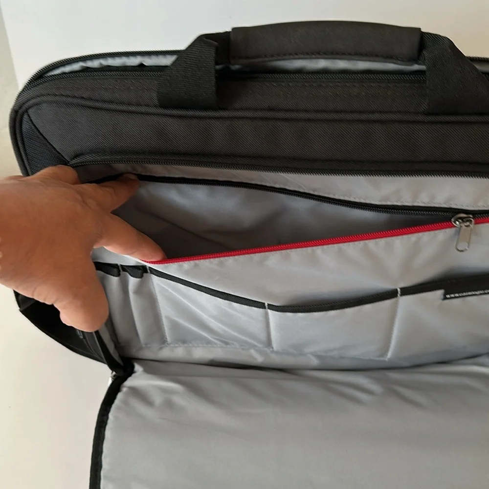 Laptop Case Logic Stylish Black Bag with Shoulder Strap